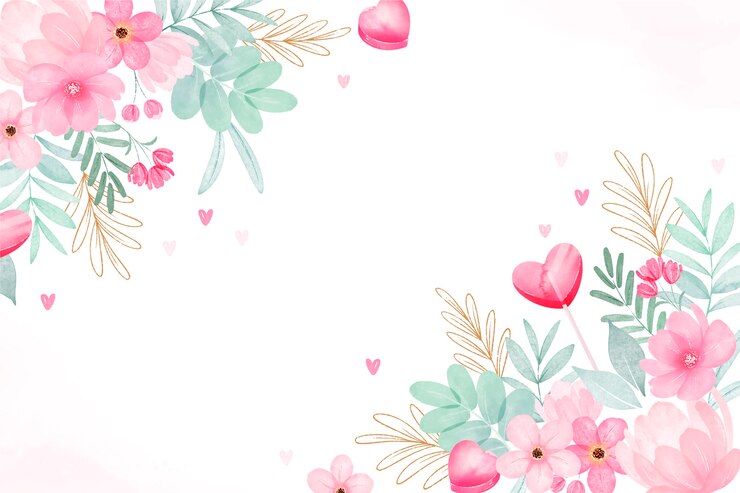 Fondo de acuarela de san valentín