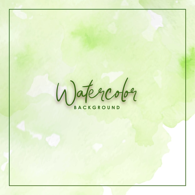 Fondo de acuarela splash verde pálido