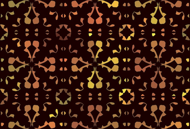 Un fondo con un adorno vegetal dorado sobre un fondo negro