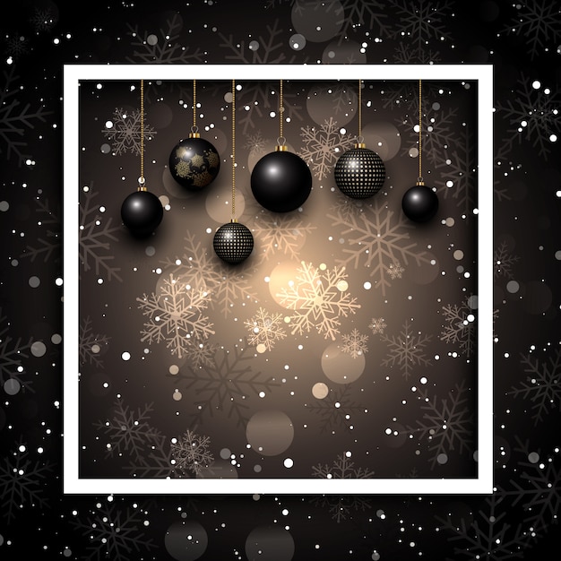 Fondo de adornos de Navidad