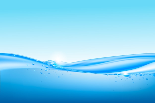 Fondo de agua realista