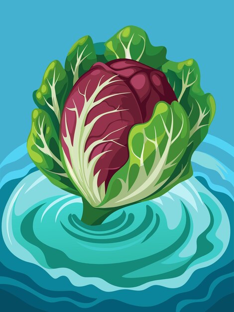 Vector el fondo de agua vegetal 2