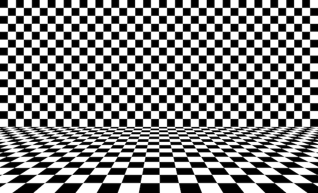 Fondo de ajedrez negro ilustración vectorial