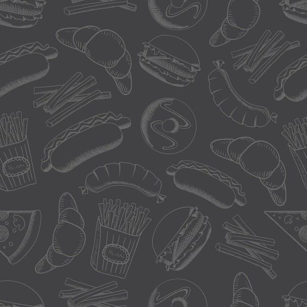 el fondo alimentario gris del vector1