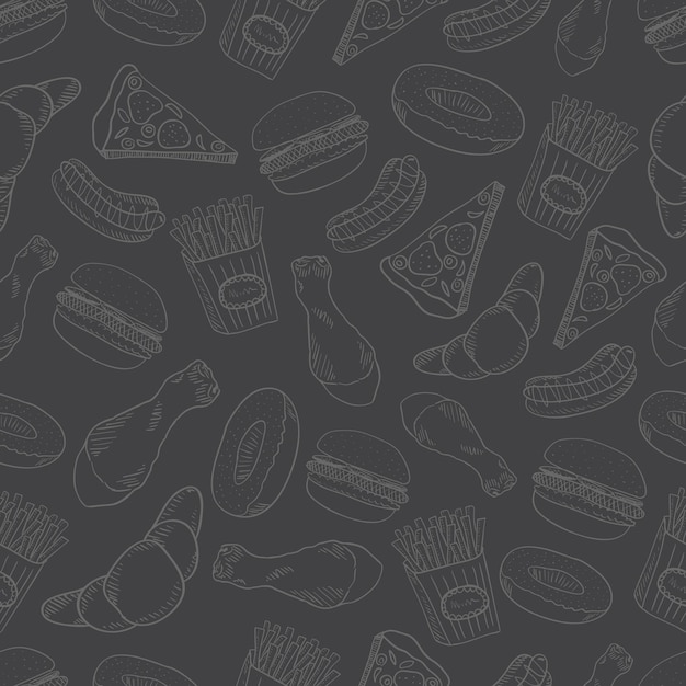 el fondo alimentario gris del vector5