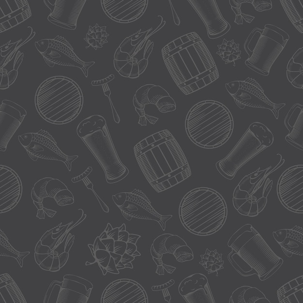 el fondo alimentario gris del vector9