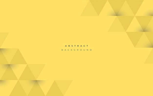 Fondo amarillo abstracto con formas geométricas