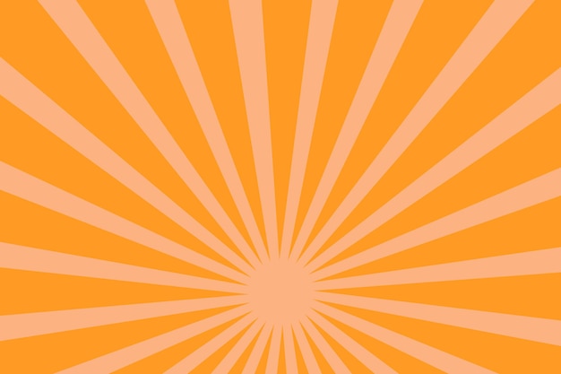 Fondo amarillo abstracto con ilustración de rayos de sol