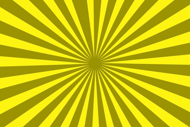 Fondo amarillo abstracto con ilustración de rayos de sol