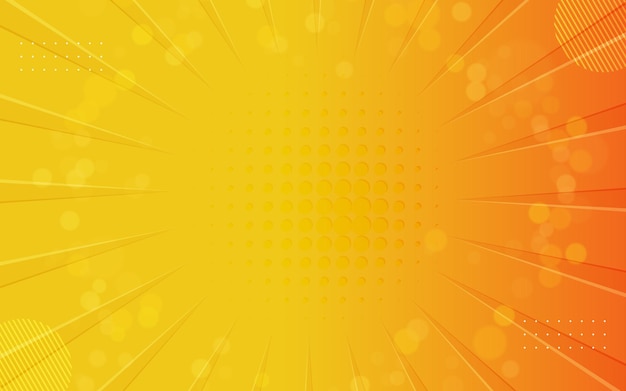 Fondo amarillo abstracto con líneas de sombra brillantes Diseño de arte de línea de rayas geométricas Moderno