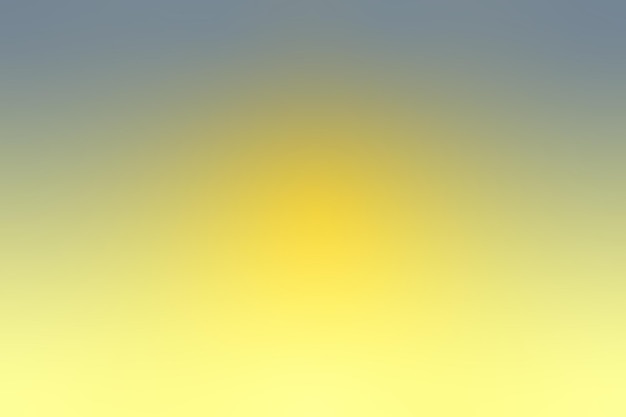 Un fondo amarillo y azul con un sol amarillo en el medio