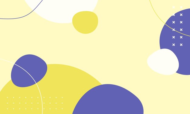 un fondo amarillo y blanco con círculos y puntos