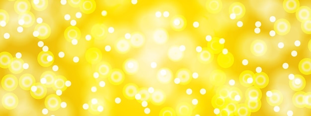el fondo amarillo brillante con las luces y las palabras feliz cumpleaños