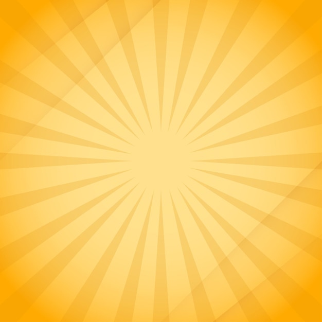 Fondo amarillo brillante con rayos de luz radiante para una publicación en las redes sociales