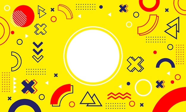 un fondo amarillo con un círculo y un círculo en el medio