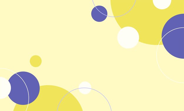 un fondo amarillo con círculos y círculos en un círculo