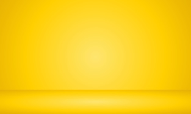 Fondo amarillo habitación vacía