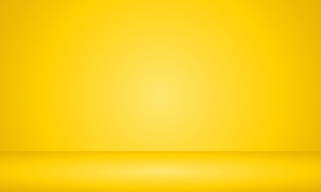 Vector fondo amarillo habitación vacía