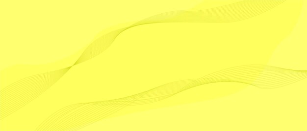 Fondo amarillo con línea ondulada geométrica