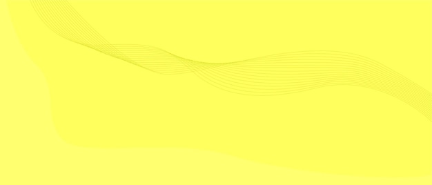 Fondo amarillo con línea ondulada geométrica