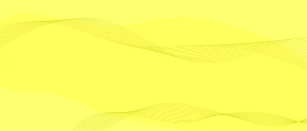 Fondo amarillo con línea ondulada geométrica