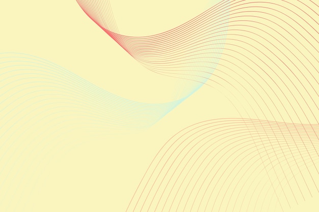 Fondo amarillo con líneas onduladas