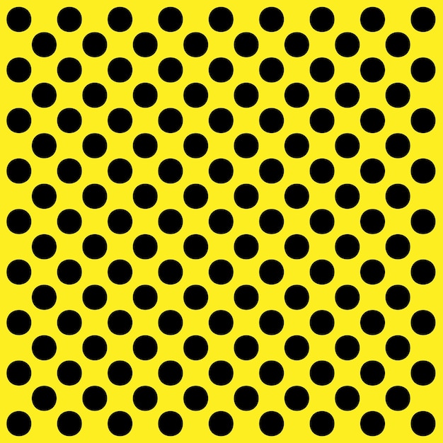 Fondo amarillo con lunares negros fondo de lunares