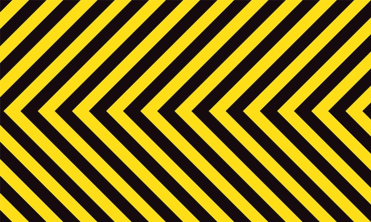 Vector fondo amarillo y negro con un patrón blanco y negro