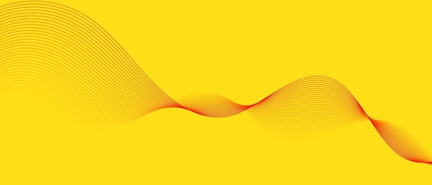 un fondo amarillo con una onda en el medio
