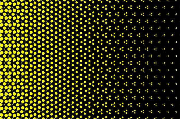 un fondo amarillo con un patrón de puntos y puntos