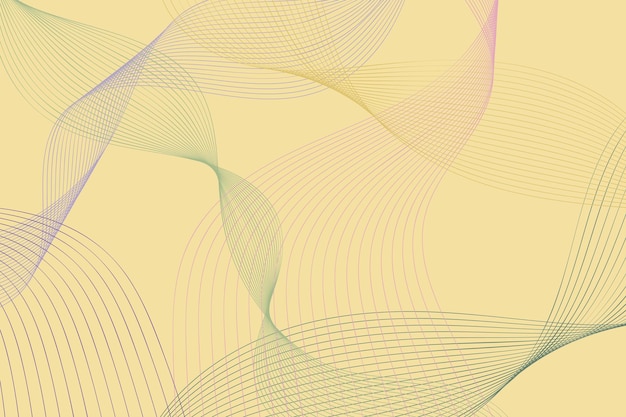 Fondo amarillo y púrpura con líneas onduladas