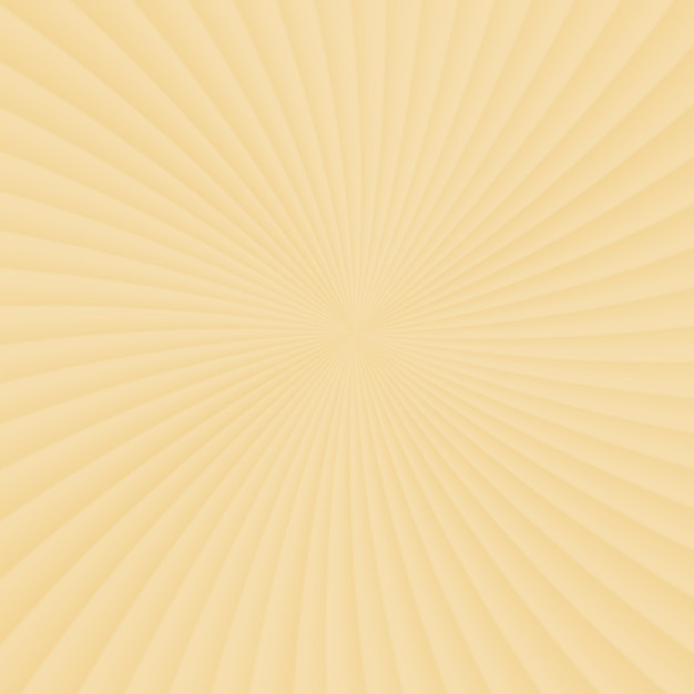 Fondo amarillo con rayos que salen del medio Ilustración vectorial para texturas de pancartas y fondos simples
