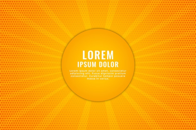 Fondo amarillo con zoom cómico