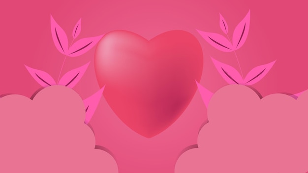 Vector el fondo del amor romántico universal