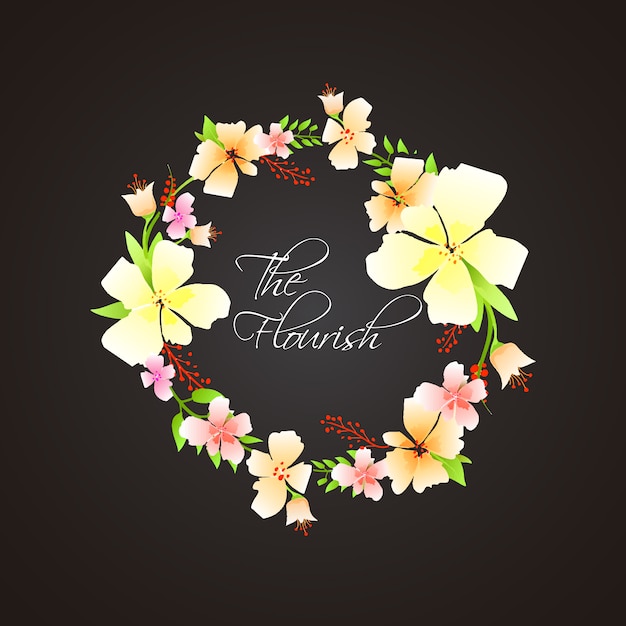 Fondo de anillo floral