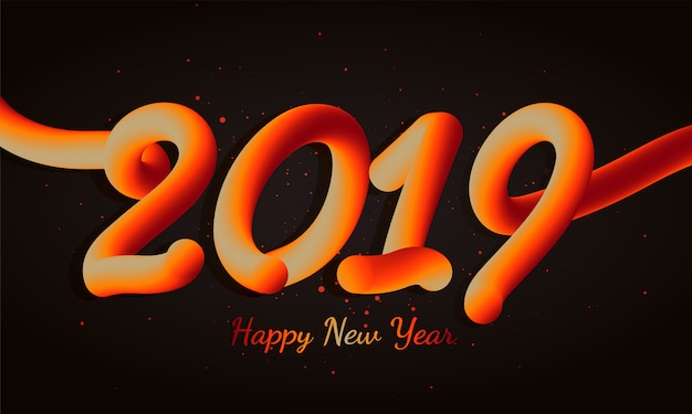 Fondo de año nuevo 2019.