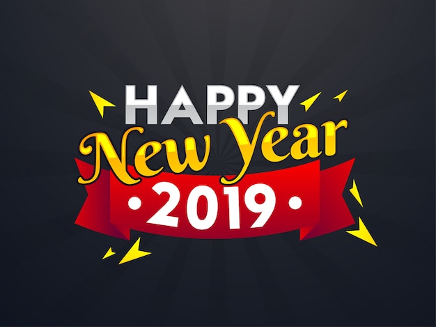 Fondo de año nuevo 2019.
