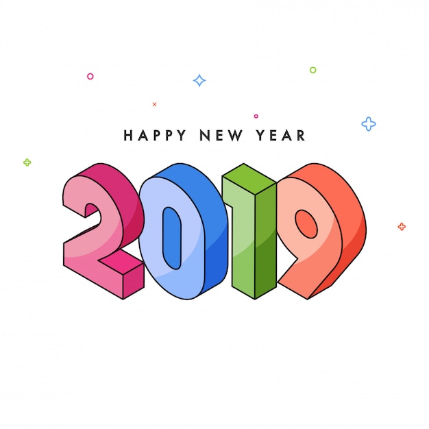 Fondo de año nuevo 2019.