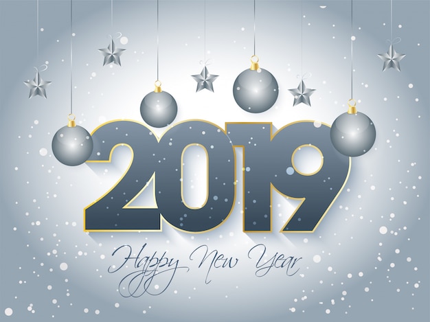 Fondo de año nuevo 2019.