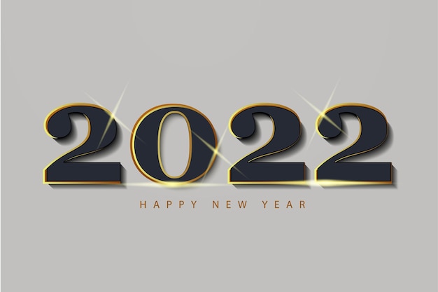 Vector fondo de año nuevo 2022