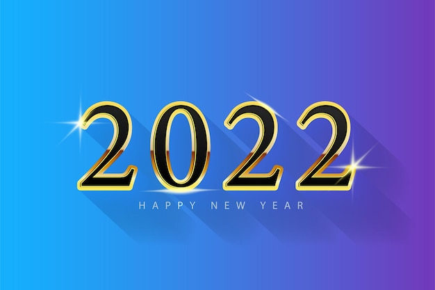 Vector fondo de año nuevo 2022