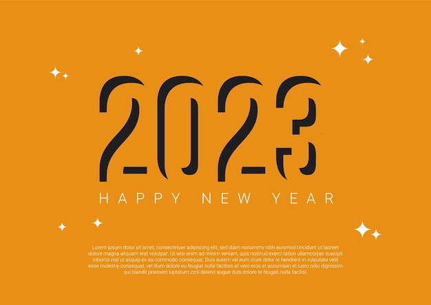 Fondo Año Nuevo 2023 Diseño abstracto