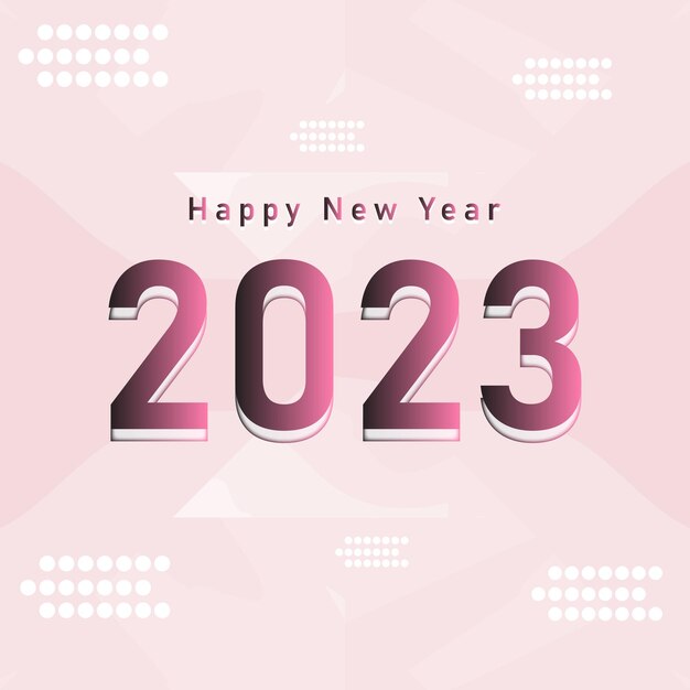 Fondo de año nuevo 2023, papel tapiz de fondo de invitación de feliz año nuevo 2023 con textura rosa