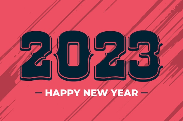 Vector fondo de año nuevo de 2023