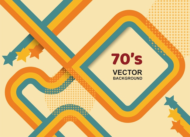 Vector fondo de los años 70