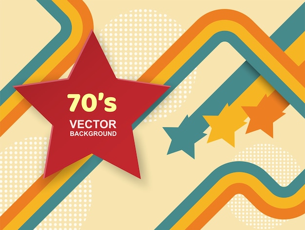 Vector fondo de los años 70