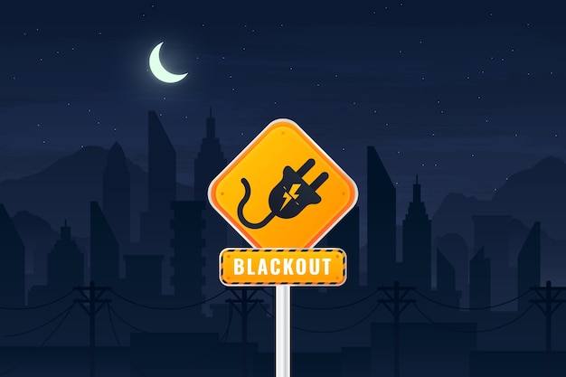 Fondo de apagón degradado