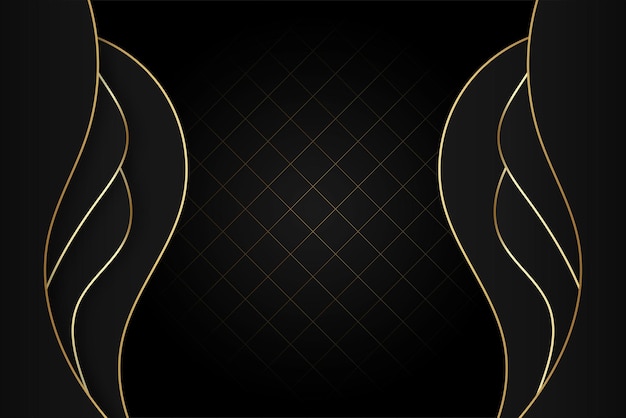 El fondo de apariencia de lujo de oro negro