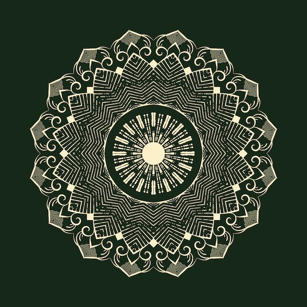 Fondo arabesco de lujo colorido, fondo colorido mandala