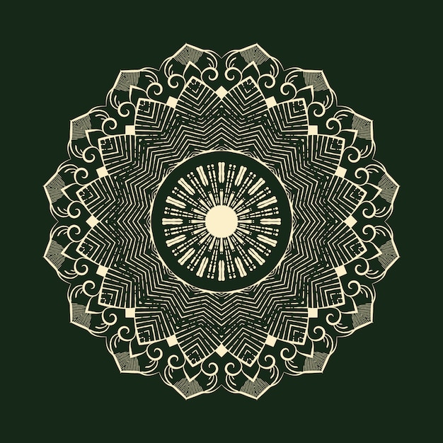 Fondo arabesco de lujo colorido, fondo colorido mandala